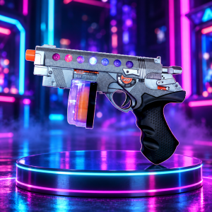 Flashing Revolver With Sound In Gift Box