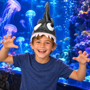 Flashing Shark Hat