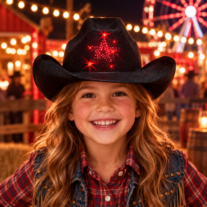 Flashing Sheriff'S Hat Kids Size