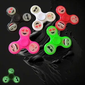 Glow In The Dark Emoji Fidget Spinner