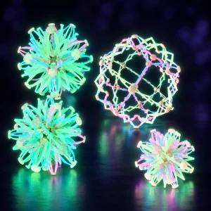 Glow IN the Dark Non-Flashing Assorted Color Expandable Ball