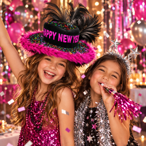 Happy New Year Fiber Optic Show Daddy Hat