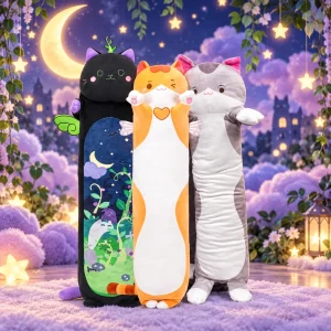 Large Plush Assorted Style Cat Neck Pillow