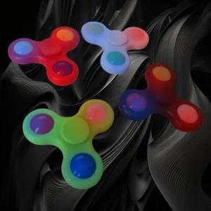 LED Assorted Color Fidget Spinner (12 Per Inner 360 Per Case)