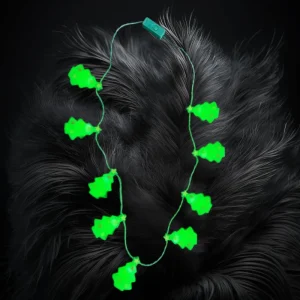 LED Christmas Tree Charm Necklace