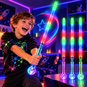 LED Flashing Diamond Filament Sword