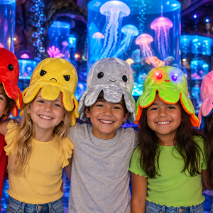 LED FLASHING FLIP OCTOPUS HAT