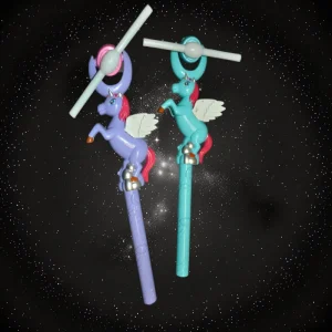 LED Flashing Unicorn Windmill Wand /Case
