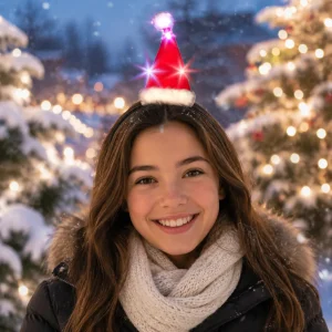 LED Mini Santa Hat Headband , 09036