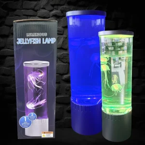 LED Multi-Color 11" Table Top Jellyfish Tank with Swimming Jellyfish