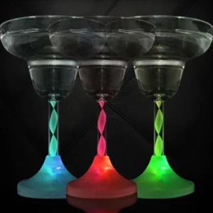 LED Multi-Color Flashing ACrylic Margarita Glass