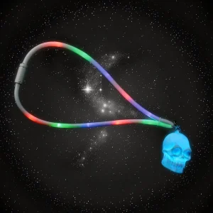 LED Multi-Color Flashing Lanyard With Light Up Charm