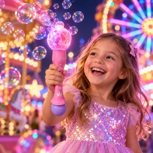 LED Princess Unicorn Bubble Wand