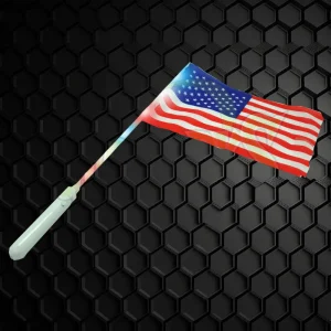 Light Up Flag With Pole