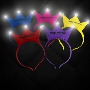 Light Up Happy New Year Crown Headband