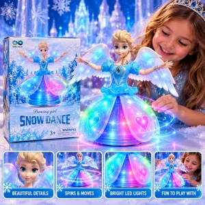 Light Up Snow Angel Spinning Doll