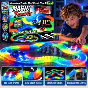 Magic Track Stunt Rail Car 220 Pcs 10A/91A