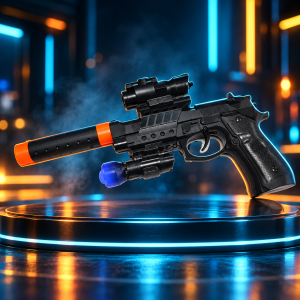 Mp Super Pistol With Light, Sound, And Telescope