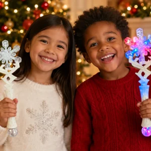 Multi-Color 3 Function Snowflake Wand