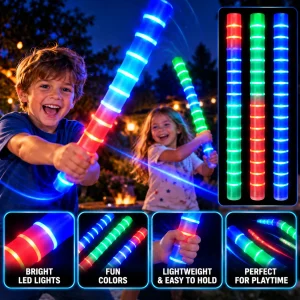Multi Color Fast Change LED Light Tube (13X15X42")