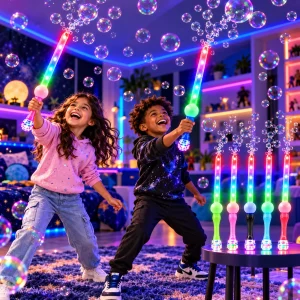 Multi-Color LED Assorted Bubble Sword