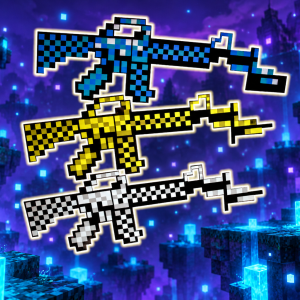 Non-Flashing Foam Pixel Machine Gun