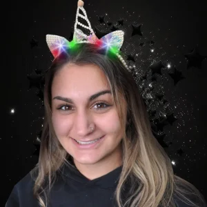 Non-Flashing Pearl Unicorn Headband