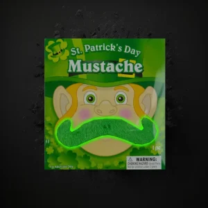 Non-Flashing St. Patrick'S Day Mustache, Cardbb