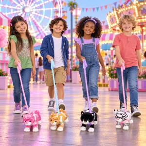 Plush Cat With Pole 4 Assorted Styles (Pet-Cat) 26X10X16