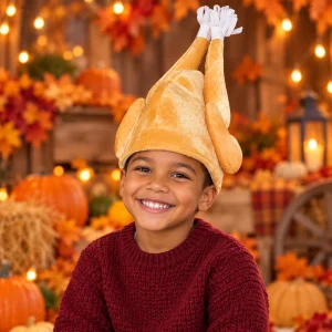 Plush LED Turkey Hat