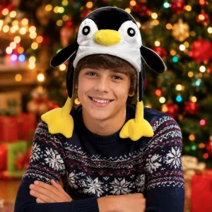 Plush Penguin Hat