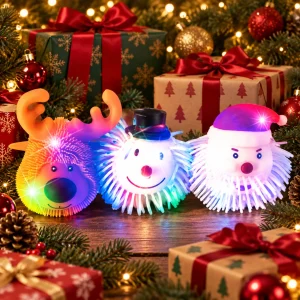 Puffer Christmas Flashing Balls