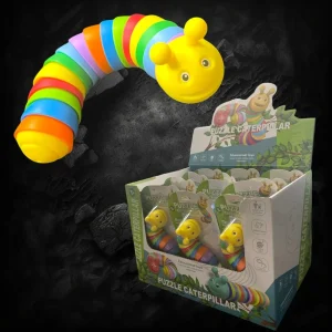 Rainbow Fidget Catipillar Individually Packaged In Display Box
