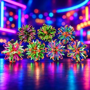 Rainbow Non-Flashing Expand Ball 4 Assorted Colors