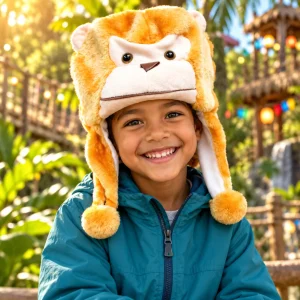Short Monkey Style Animal Hat