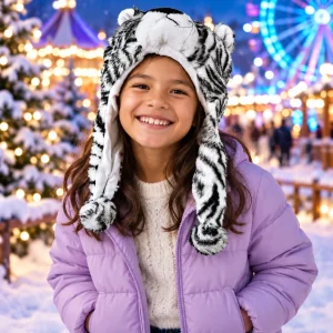 Short Plush Tiger Style Animal Hat 727814 18080