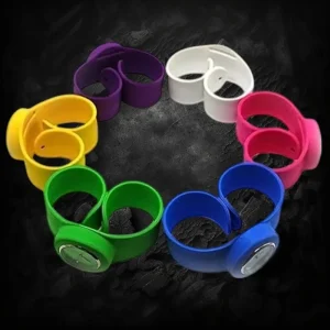 Silicone Slap Bracelet With Watch - Assorted Colors