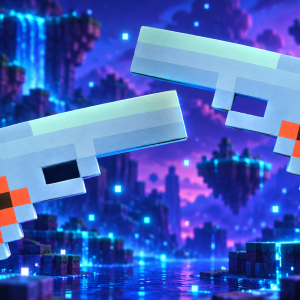 Small Foam Pixel Pistol Gun