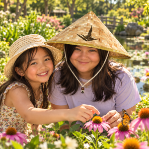 Traditional Asian Conical Bamboo Hat