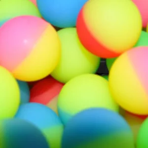 Two Tone Assorted Color Rubber Bounce Balls