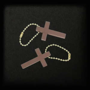 Wooden Cross Keychains Bag